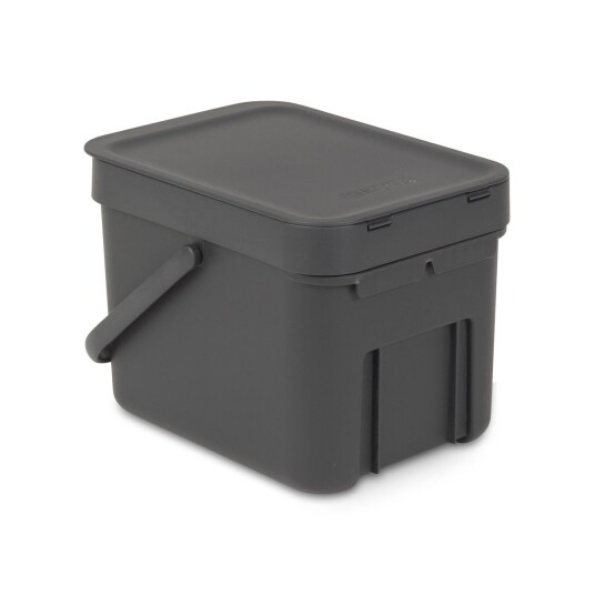 Brabantia Sort & Go søppelbøtte 6 liter grå Brabantia Sort & Go søppelbøtte 6 liter grå