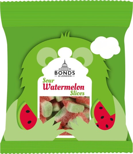 Sour Watermelon Slices - 55 g Bonds of London (UK)