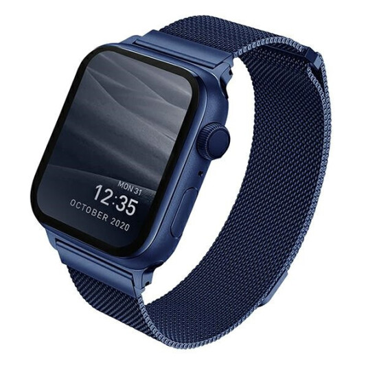 UNIQ Dante Klokkereim til Apple Watch 38/40/41mm Rustfritt Stål Marineblå UNIQ Dante Klokkereim til Apple Watch 38/40/41mm Rustfritt Stål Marineblå