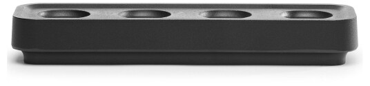Born in Sweden Stumpastaken Lysestake Lang 4 Lys Aluminium Svart 300 mm