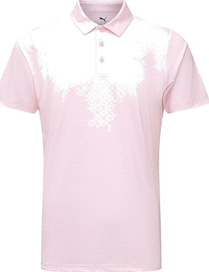 PUMA Golf Mattr Scallop Polo Lc ROSE BLOSSOM WHITE GLOW XXL