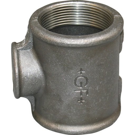 GF Sort T-rør 1/2" x 3/4" for Varmeinstallasjoner
