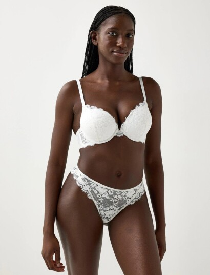Lindex Linnea Super Push Up Bra White 80 C