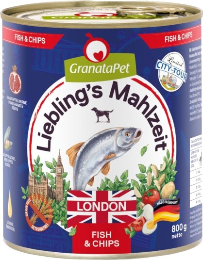 Granatapet Våtfôr Liebling'S Måltid City Tour London & Chips Fish 6 X 800 G