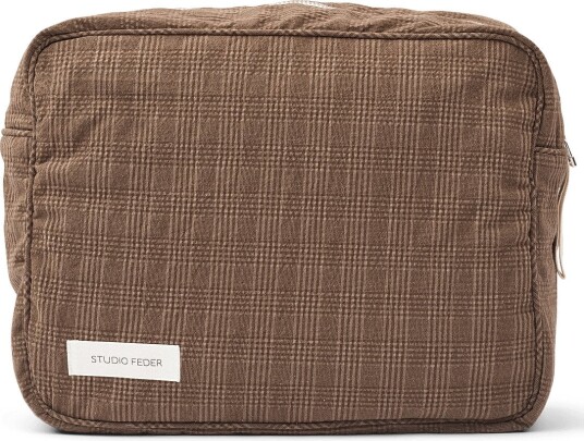 STUDIO FEDER Ofelia Toilettaske   Brown   27X 21X 11
