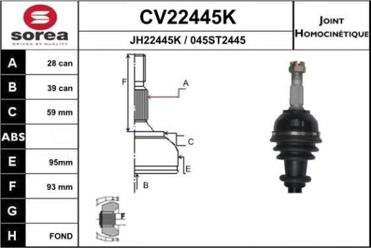 EAI CV22445K Drivledd EAI CV22445K Drivledd