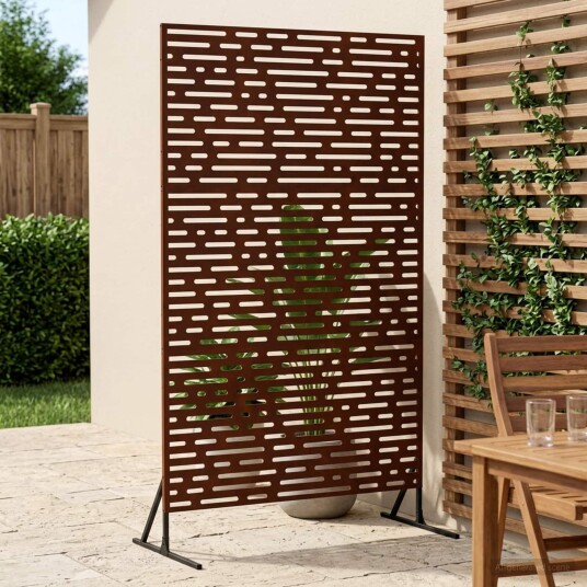 vidaXL Personvernsvegg 100 x 50 x 180 cm Cortenstål Rusten