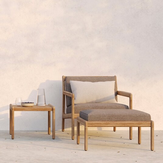 Ethnicraft Jack Fotskammel Teak/Mocha Ethnicraft Jack Fotskammel Teak/Mocha