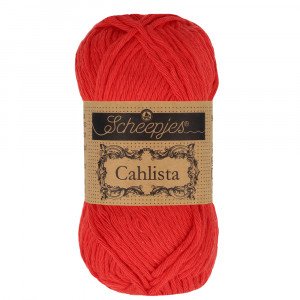 Scheepjes Cahlista Garn Unicolor 115 Hot Red