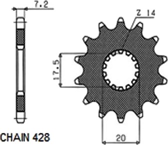 SUNSTAR 226-16 Kjededrev