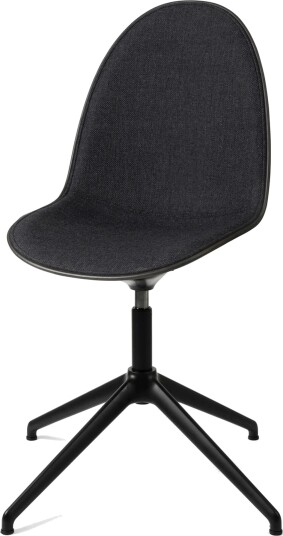 Mater Eternity Svingbar Spisestol Sort Base & Polstret 198 Grå