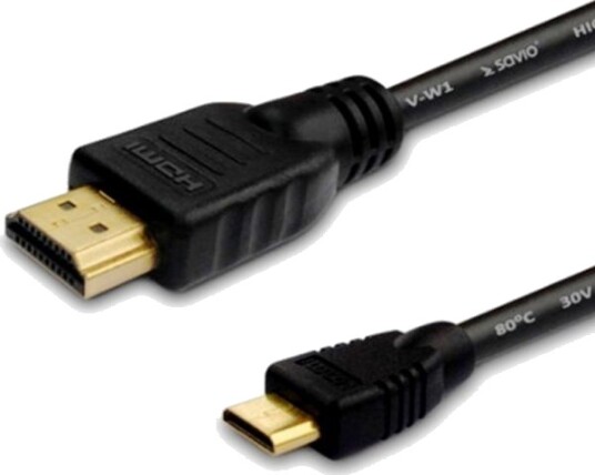 Savio Cl 09 1,5 M Hdmi Type A Standard Hdmi Type C Mini 4096 X 2160 Piksler 3D Sort