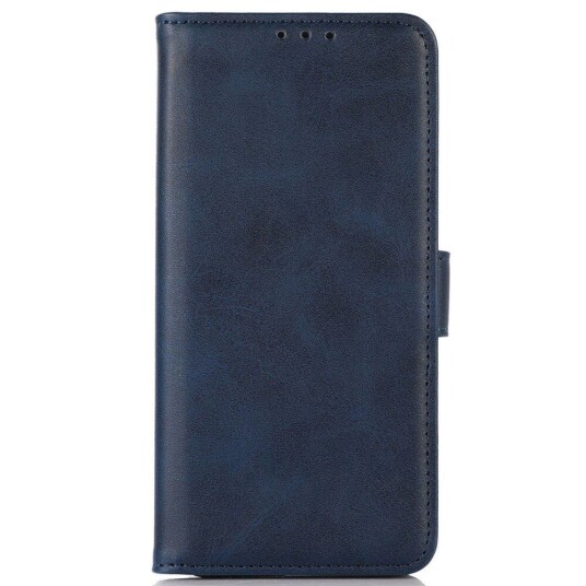 INCOVER iPhone 14 Kunstskinn Flip Deksel m. Kortholder - Blå