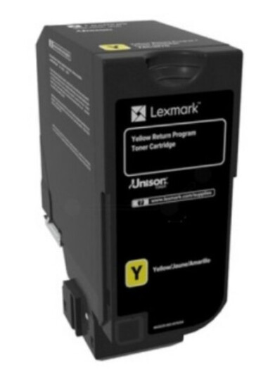 Lexmark CS 720 Y return Toner - 74C20Y0 Original - Gul 3000 sider Lexmark CS 720 Y return Toner - 74C20Y0 Original - Gul 3000 sider