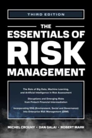 The Essentials Of Risk Management, Third Edition Av Michel Crouhy, Dan Galai, Robert Mark