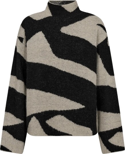 FREE/QUENT Fqdido Pullover MOONBEAM W. BLACK L FREE/QUENT Fqdido Pullover MOONBEAM W. BLACK L