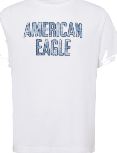 American Eagle G Ss Intl Elevated Set In Tee Pc Dye + Seriously Soft Wash White XS