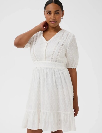 Kaffe Kabea Dress   White   42