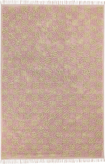 Ryetepper Elsey Natural Cotton Shaggy rosa/oransje Størrelse: 240 x 340 cm