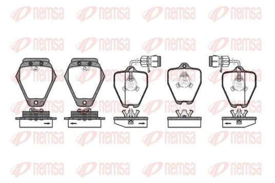 Bremseklosser REMSA 0508.02 Bremseklosser REMSA 0508.02