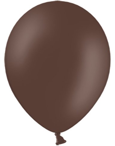 Partydeco 10 stk 30 cm Brune Ballonger