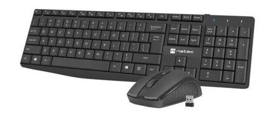 Natec Squid - keyboard and mouse set - 2in1 - US - black - Tastatur & Mussett - Amerikansk Engelsk - Svart Natec Squid - keyboard and mouse set - 2in1 - US - black - Tastatur & Mussett - Amerikansk Engelsk - Svart