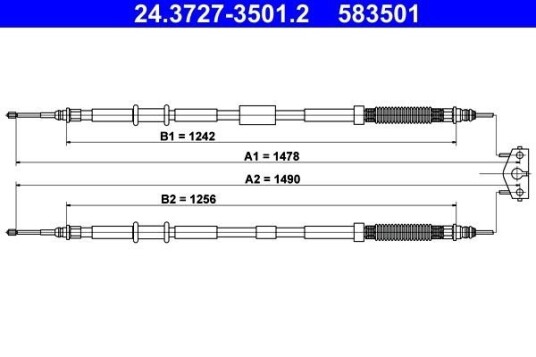 Bremsewire ATE 24.3727 3501.2