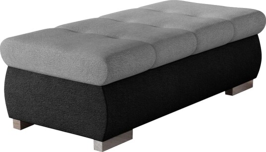 Cerys Fotskammel 60 cm - Svart/Grå