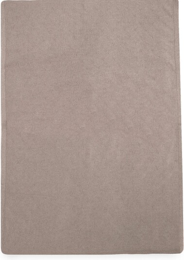 Mango Knitted Swaddle With Openwork Details - MEDIUM BROWN - One Size