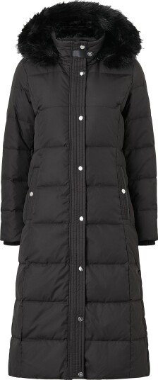 Lauren Ralph Lauren Pufferkåpe 60/40 Svart med Håndfôret Trim
