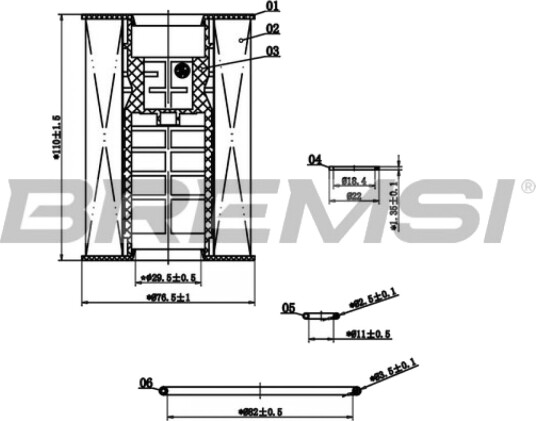 Oljefilter BREMSI FL2904 Oljefilter BREMSI FL2904