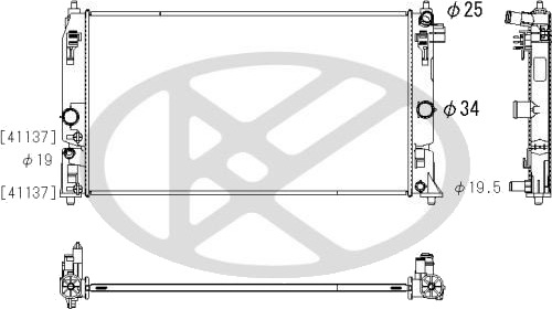 KOYORAD PL013916 Radiator motorkjøling KOYORAD PL013916 Radiator motorkjøling