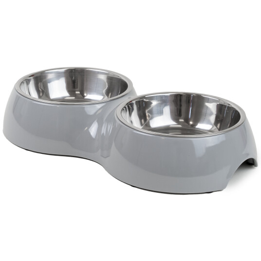 Dobbel Matbolle Solid Grey M 350Ml 33X17.5X6Cm