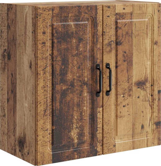vidaXL Vegghengt skap Gammelt tre 59 x 31 x 60 cm Konstruert tre