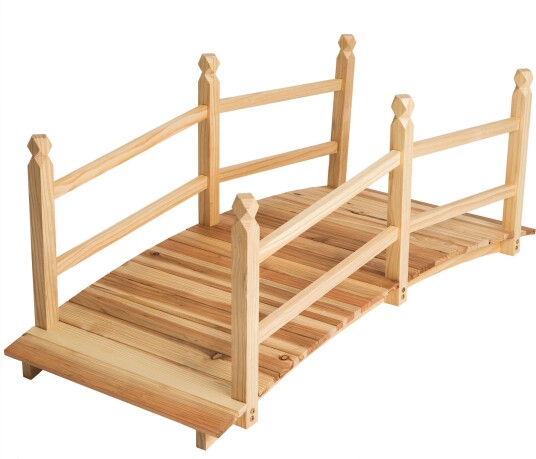 tectake Hagebro av tre 137cm lang - brun