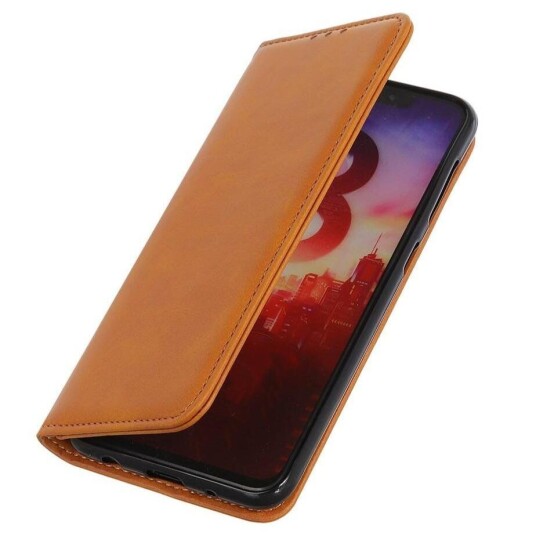 INCOVER Huawei P Smart (2021) Moderne Skinndeksel med Lommebok - Brun