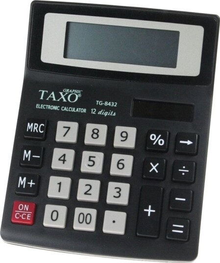 Titanum Taxo TG-8432 Svart Kalkulator Titanum Taxo TG-8432 Svart Kalkulator