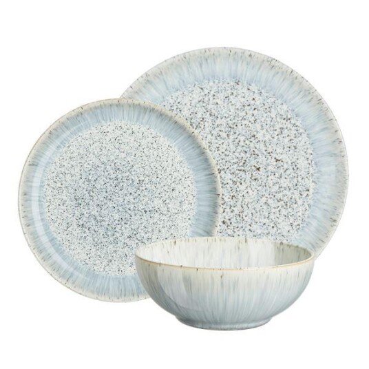 Denby Halo Speckle Coupe servisesesett 12 deler