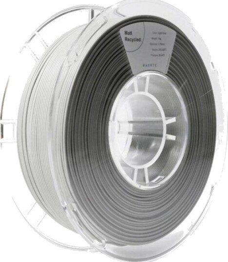 Maertz Recycled PLA Matte Filament 1.75 mm 1000 g Lysegrå PMMA-1014-001