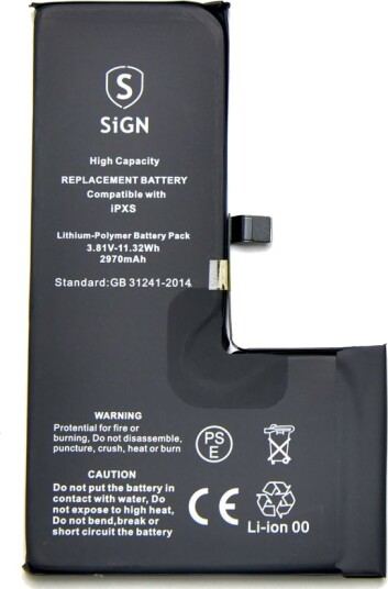 iPhone XS Batteri med høy kapasitet - 2970mAh