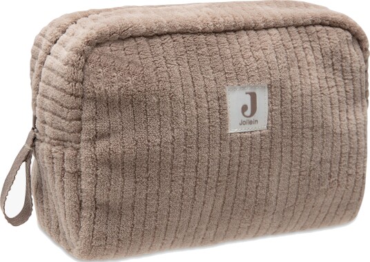 Jollein Cloudy Rib Toalettmappe Milky Coffee Jollein Cloudy Rib Toalettmappe Milky Coffee