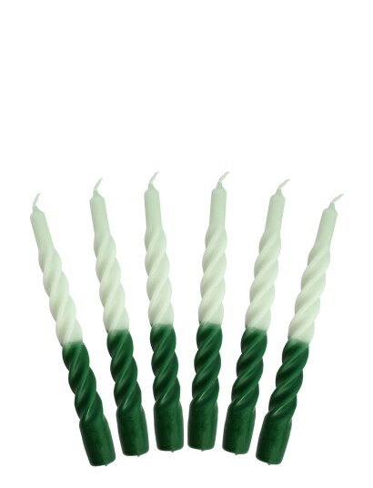 Kunstindustrien Candles With A Twist -  Matt - Green - ONE SIZE