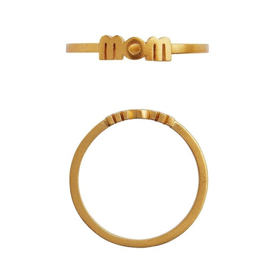 Wow Mom Ring Forgylt-Sølv Sterling 925 54 Eurosize