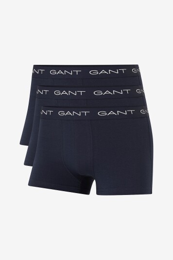 Gant Boksershorts Trunk 3 pakning Blå