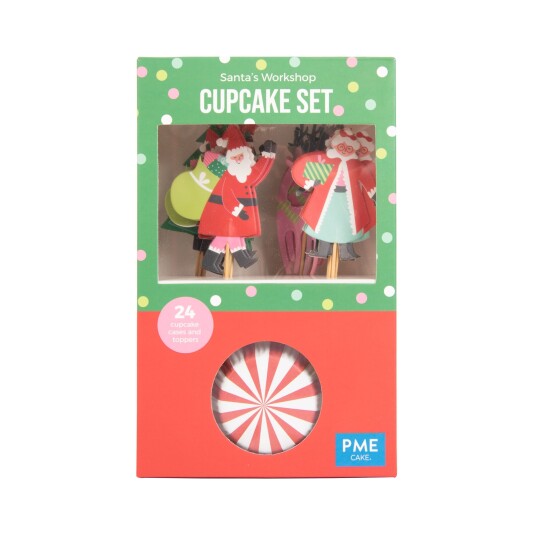 Cupcake Sett Julenissens Verksted Pk/24 