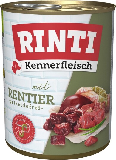 Rinti Våtfôr Kennerkjøtt Reinsdyr 12 X 800 G Rinti Våtfôr Kennerkjøtt Reinsdyr 12 X 800 G