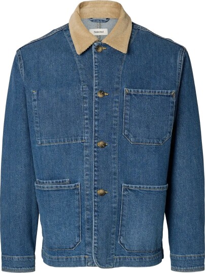 Selected Slhregular Landon M Blue Denim Jacket Blue L Selected Slhregular Landon M Blue Denim Jacket Blue L