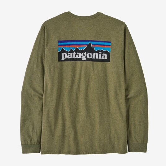 Patagonia M's L/S P-6 Logo Responsibili-Tee Buckhorn Green Buckhorn Green M
