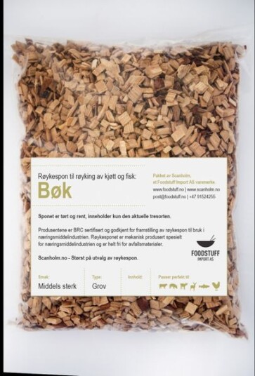 Fumy Røykespon av Bøk GROV | 3 Liter Fumy Røykespon av Bøk GROV | 3 Liter