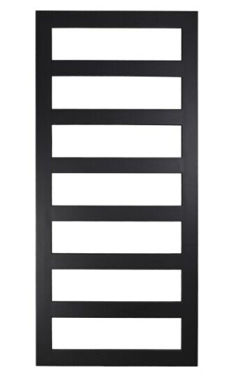 Kriss Sigma håndkletørker, 132x60 cm, matt sort Kriss Sigma håndkletørker, 132x60 cm, matt sort